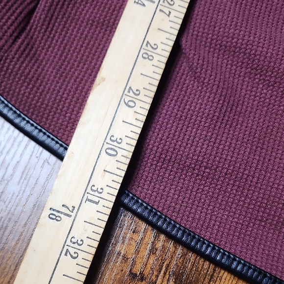 ANDREW MARC  Women's Long Sleeve Asymmetrical Thermal Tunic Faux Leather Trim 3X - Picture 11 of 11